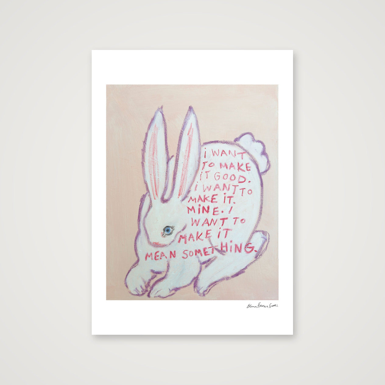 mean it — A3 (30×42cm, 12×17") Print only