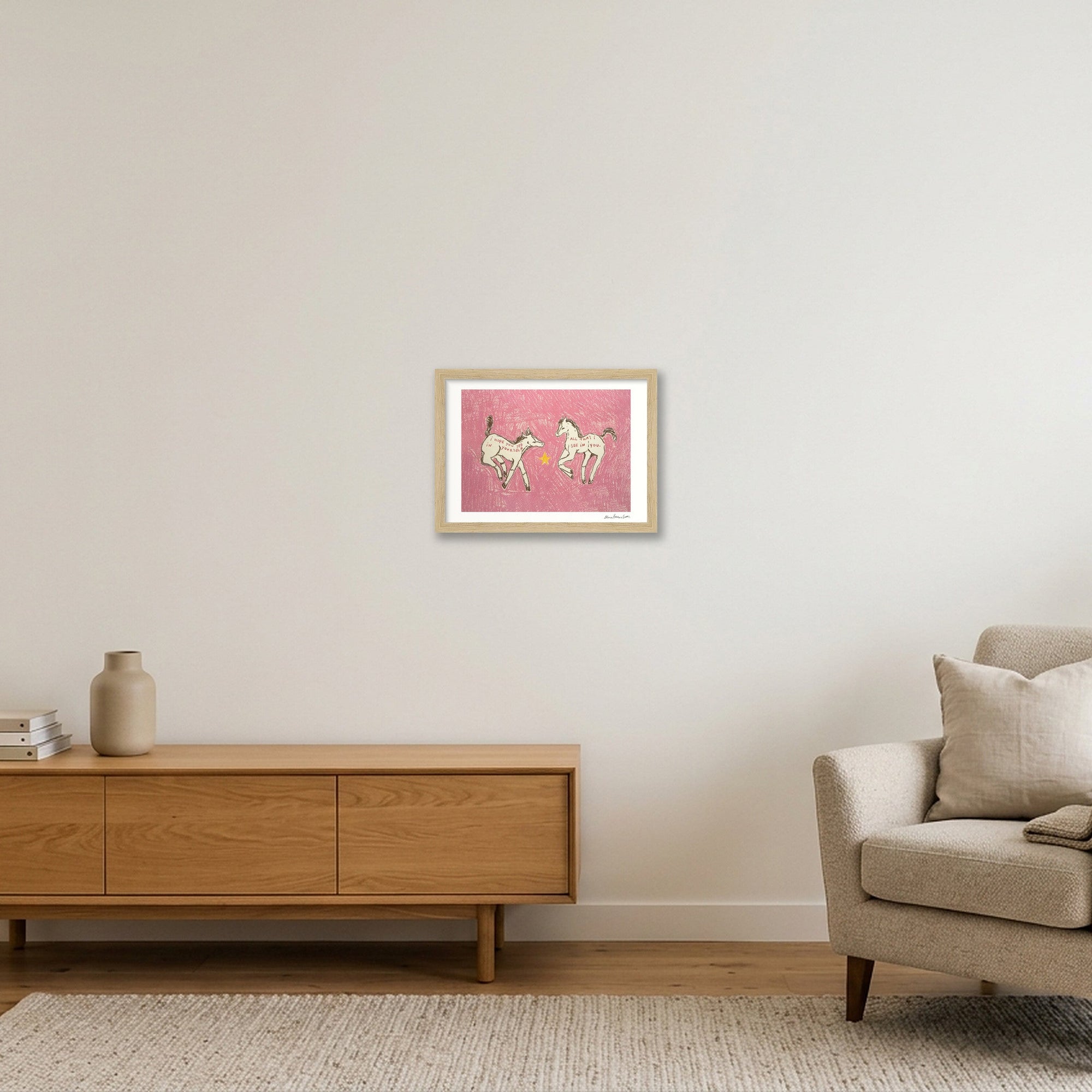 see in me see in you — A4 (30×21cm, 12×8") Oak Frame