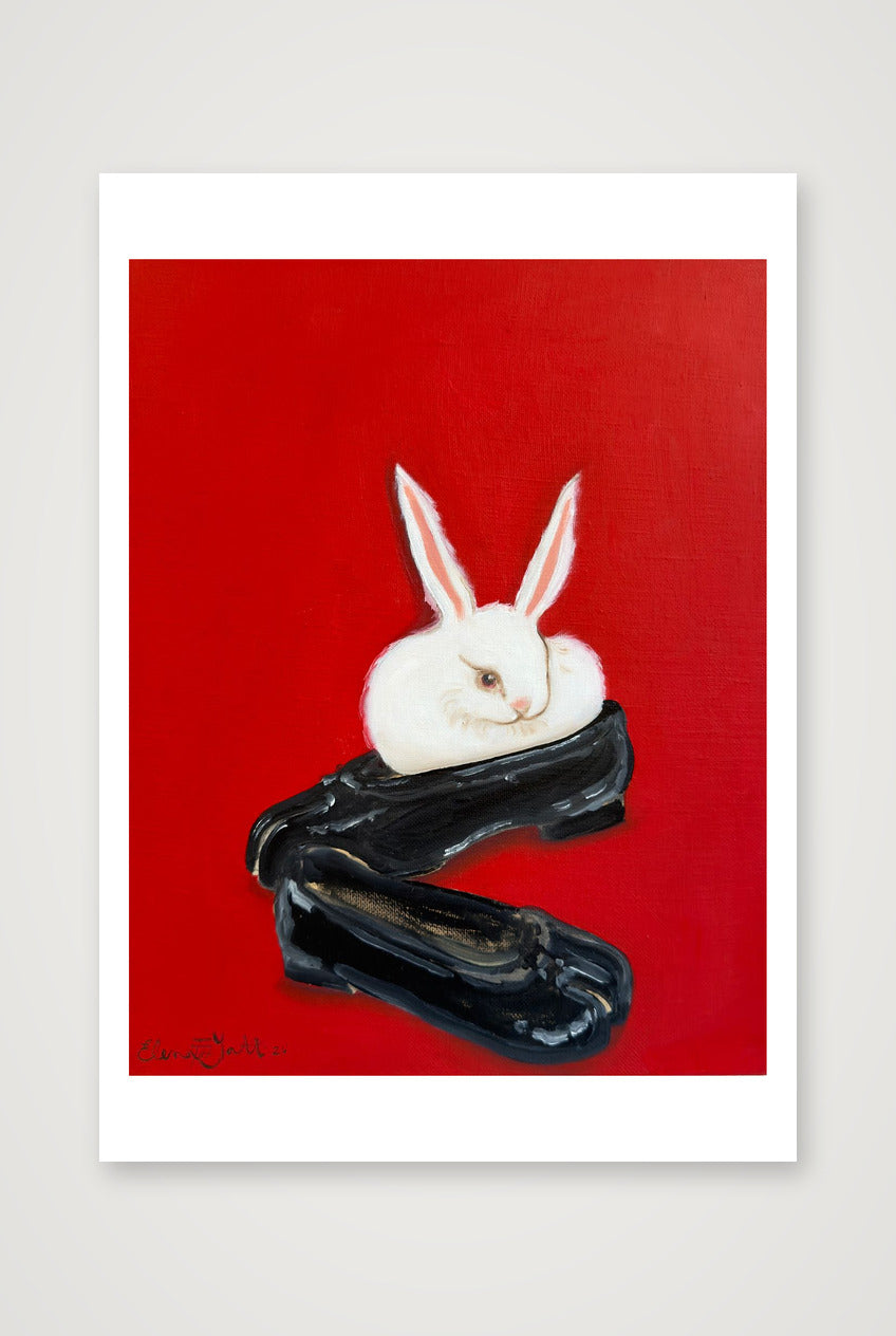 dust bunny in tabis — A1 (59×84cm, 23×33") Print only