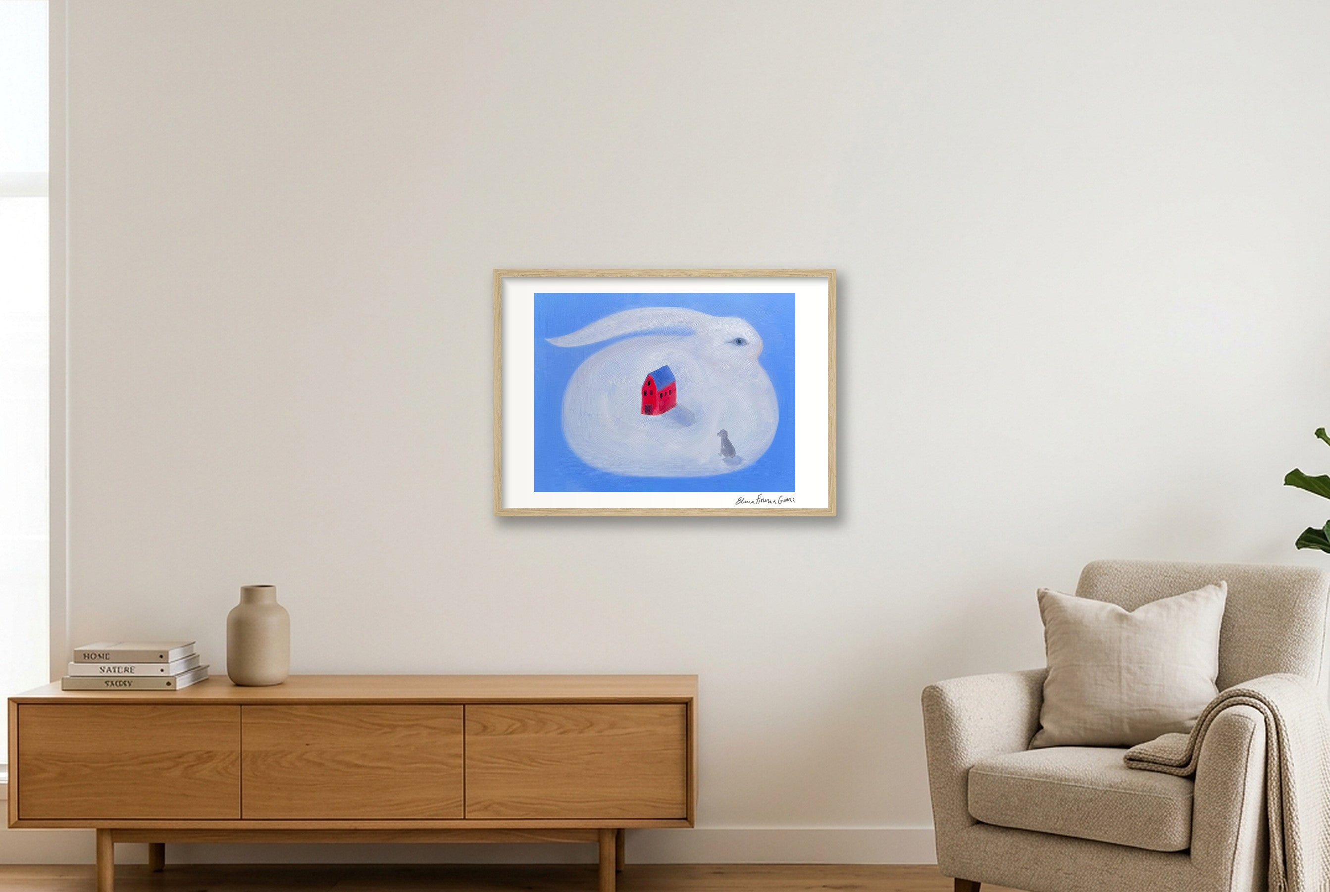 protector — A2 (59×42cm, 23×17") Oak Frame