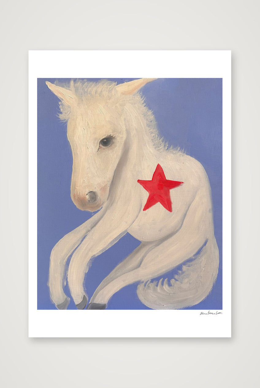 wonky horse — A1 (59×84cm, 23×33") Print only