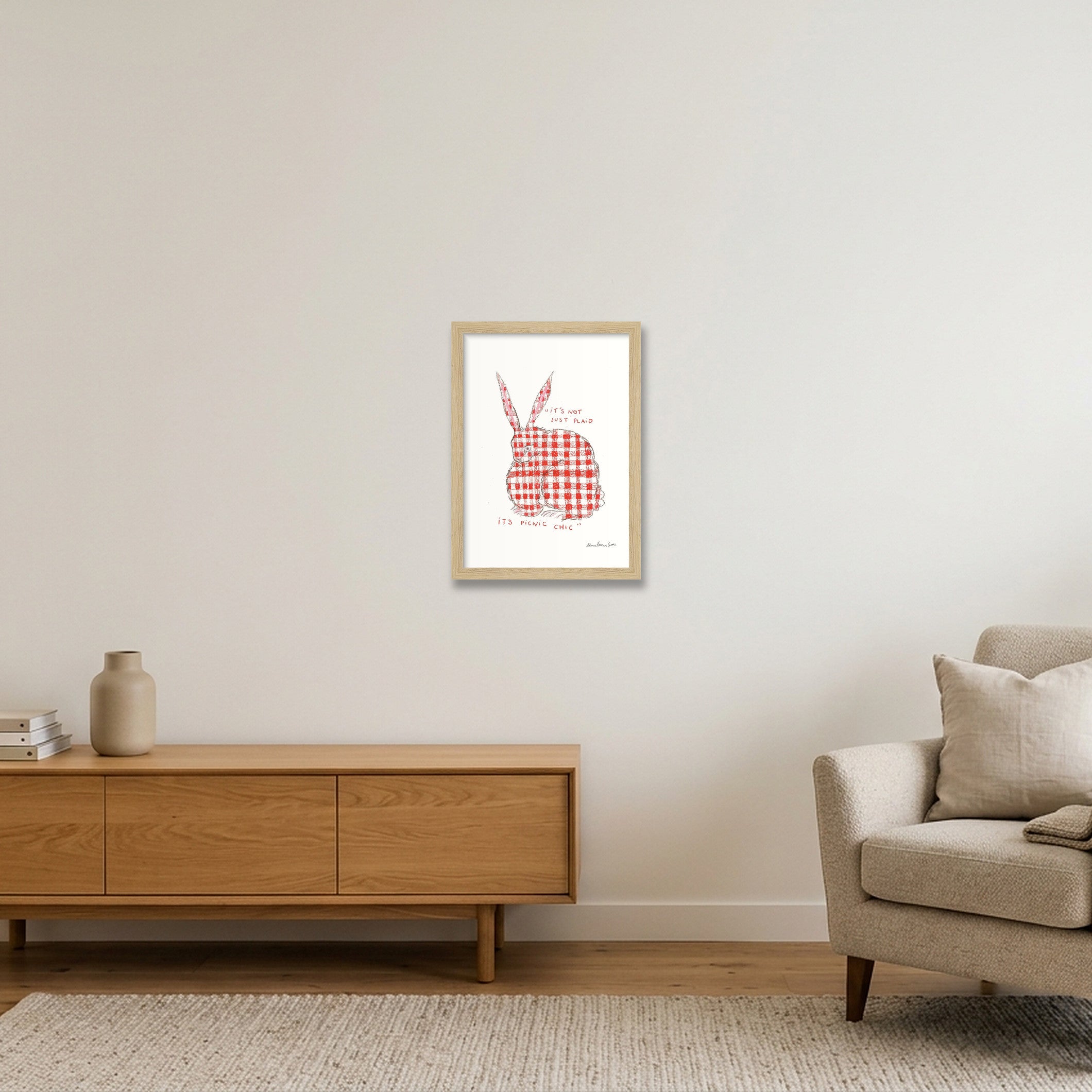 picnic bun — A4 (21×30cm, 8×12") Oak Frame