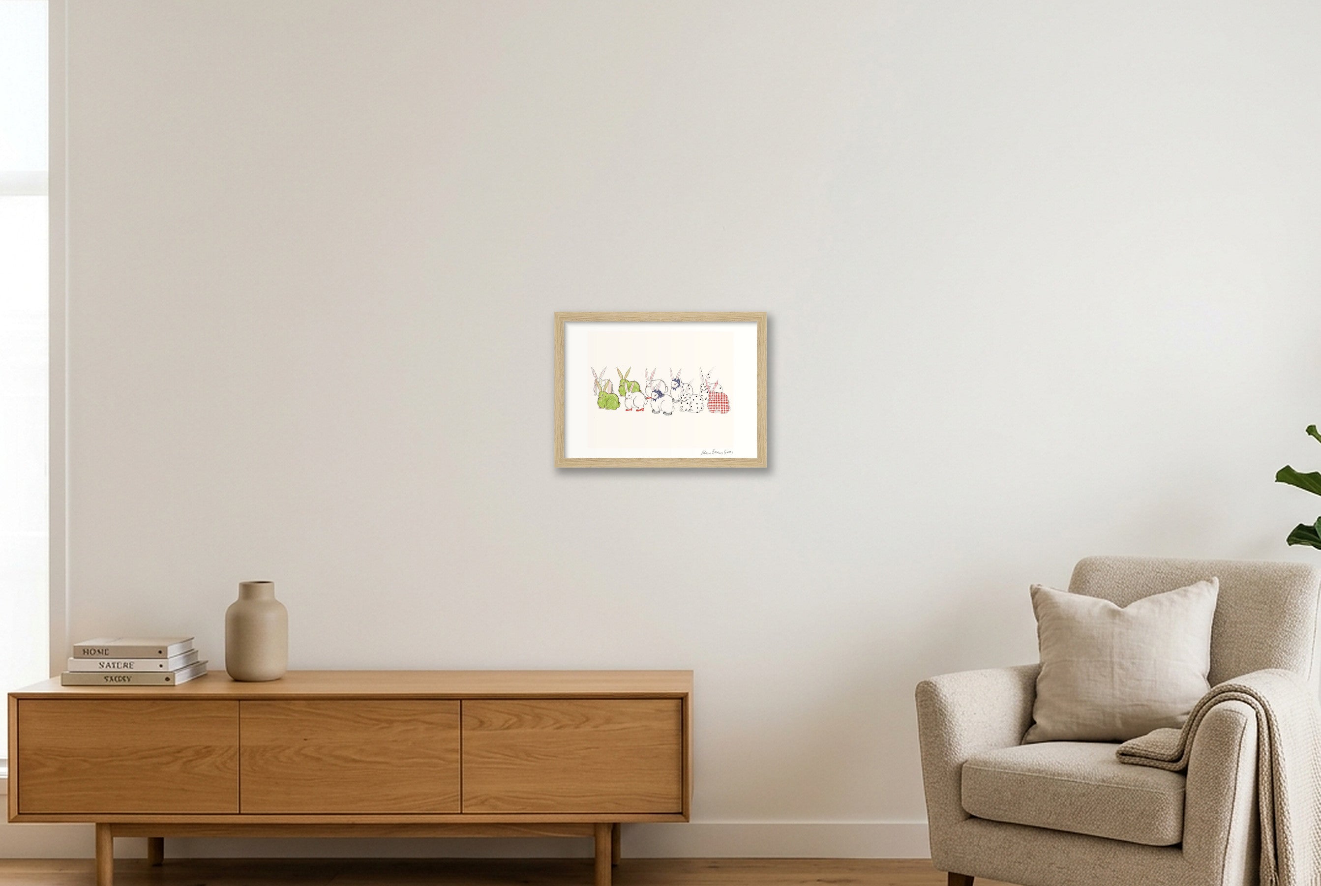 the gathering — A4 (30×21cm, 12×8") Oak Frame