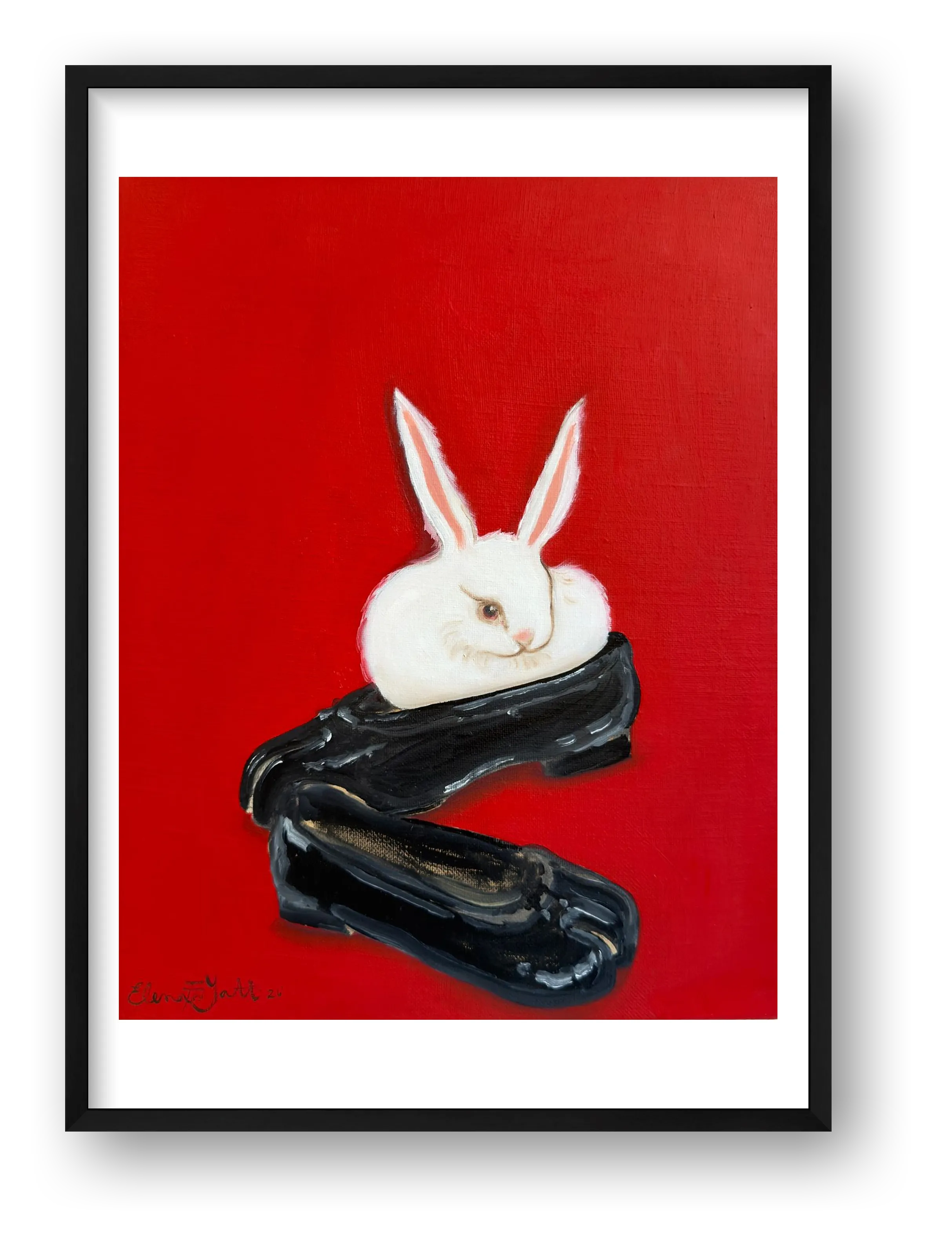 dust bunny in tabis — framed