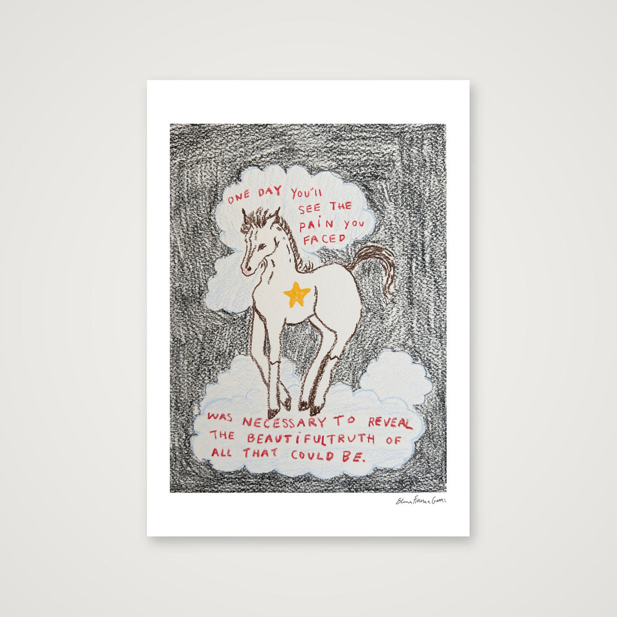 one day — A2 (42×59cm, 17×23") Print only
