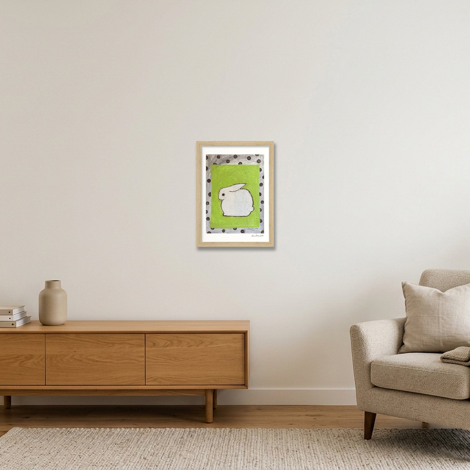 mod bun — A4 (21×30cm, 8×12") Oak Frame