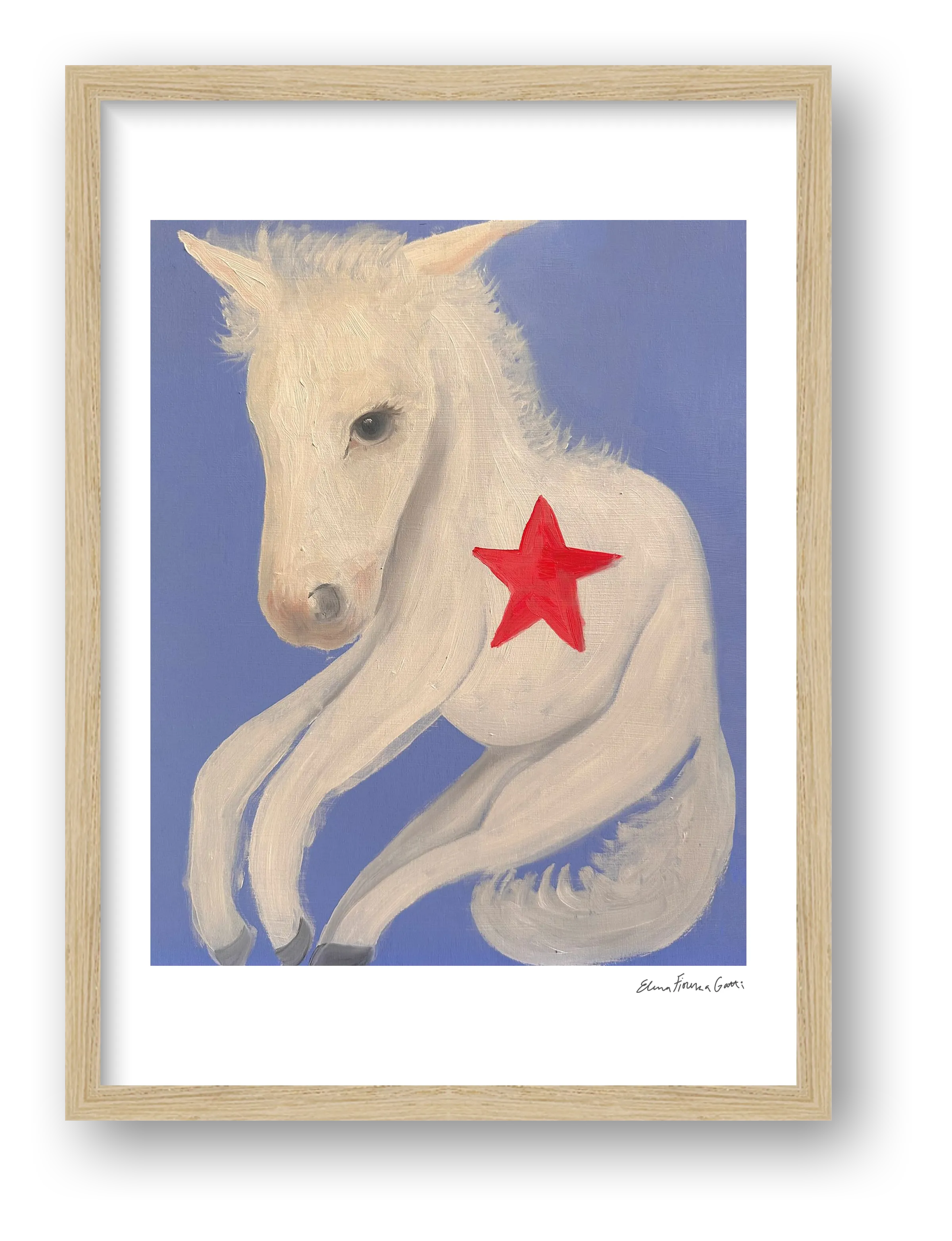 wonky horse — framed