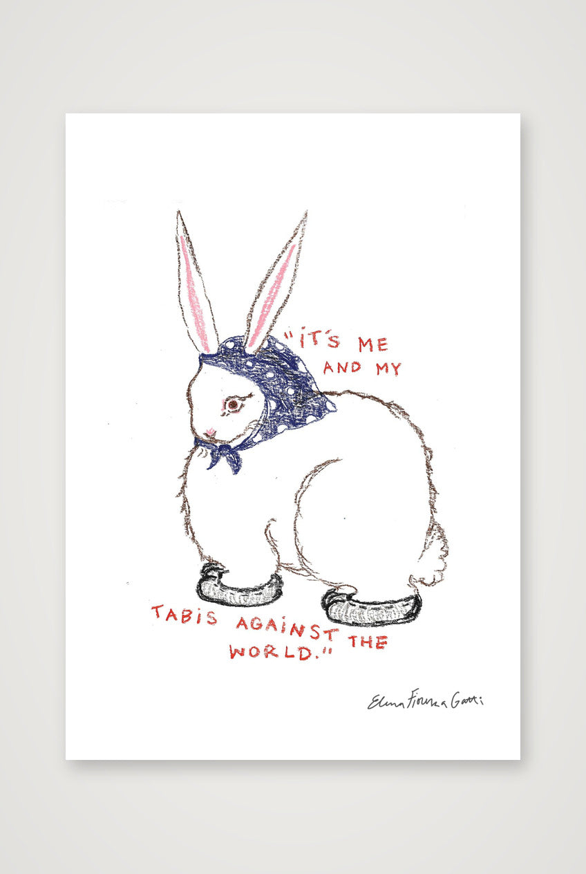 tabis bun — A5 (15×21cm, 6×8") Print only