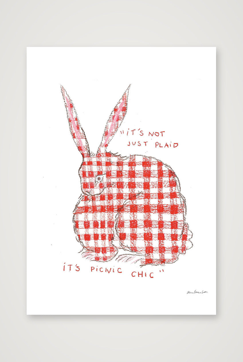 picnic bun — A1 (59×84cm, 23×33") Print only