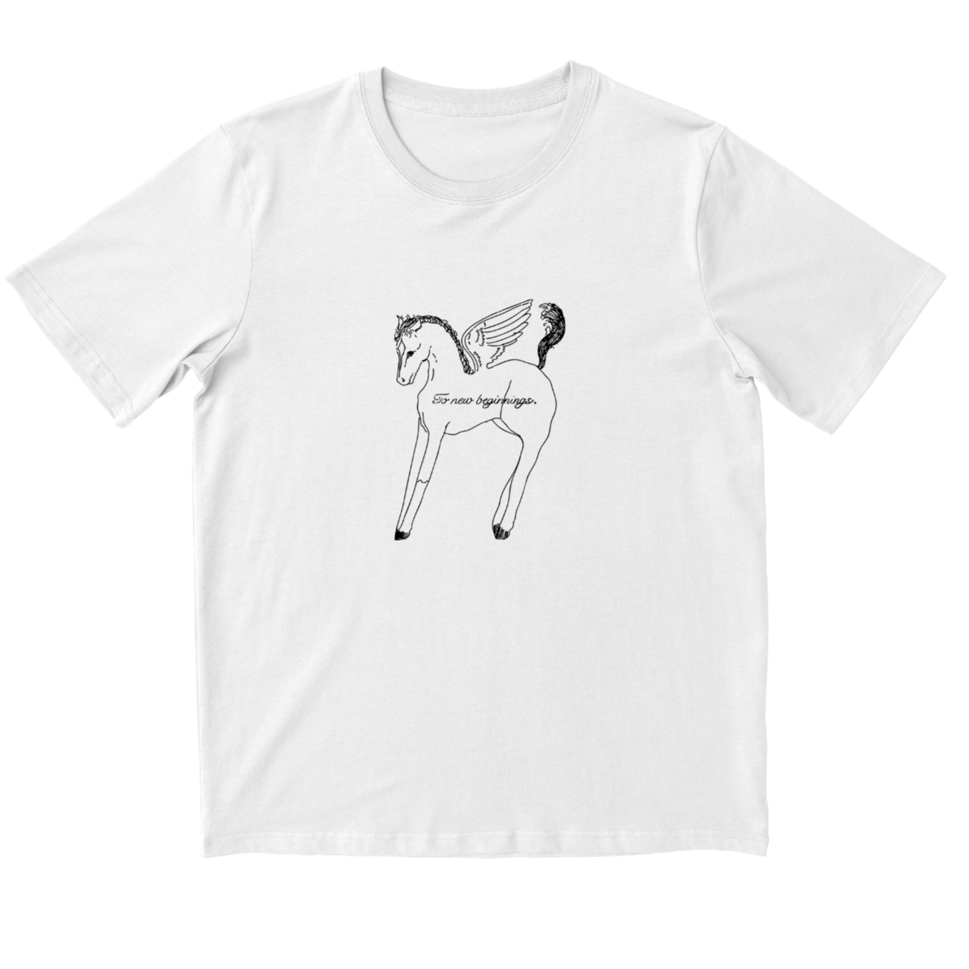 new beginnings t-shirt - white