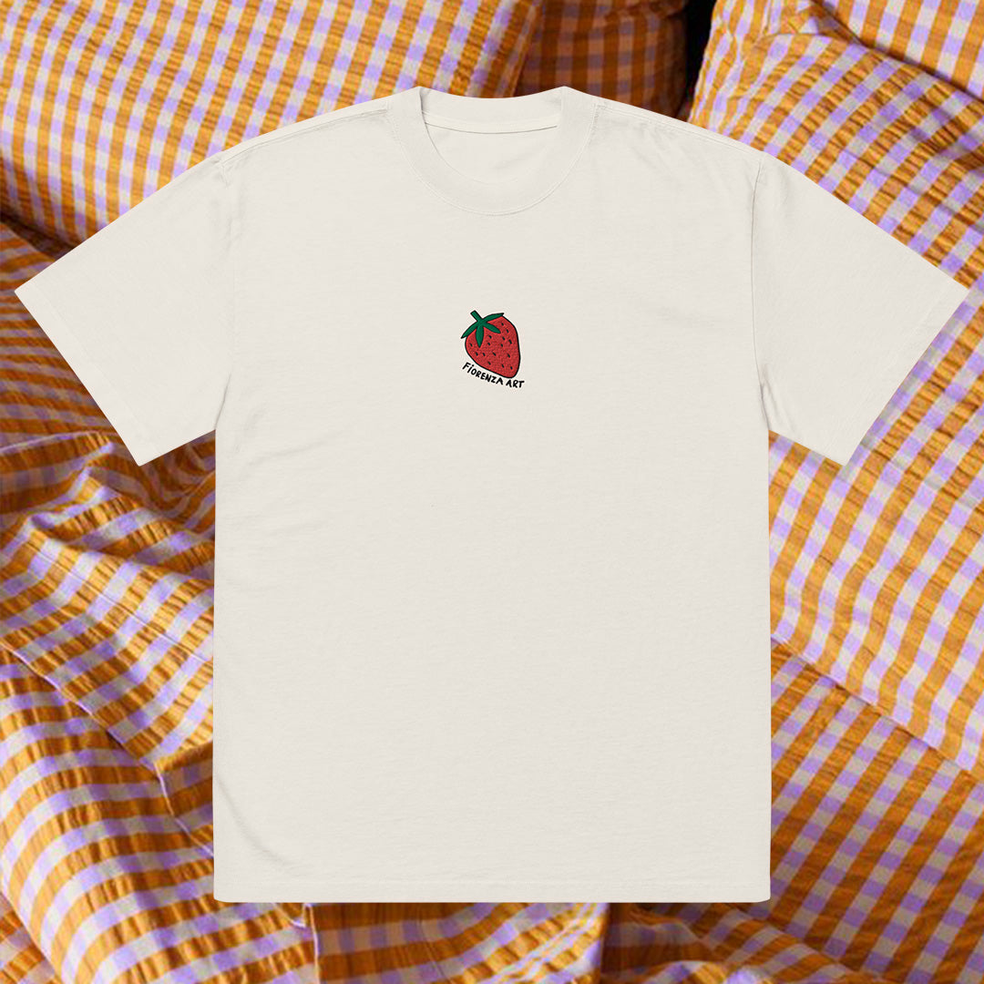 duck & strawberry oversized faded t-shirt